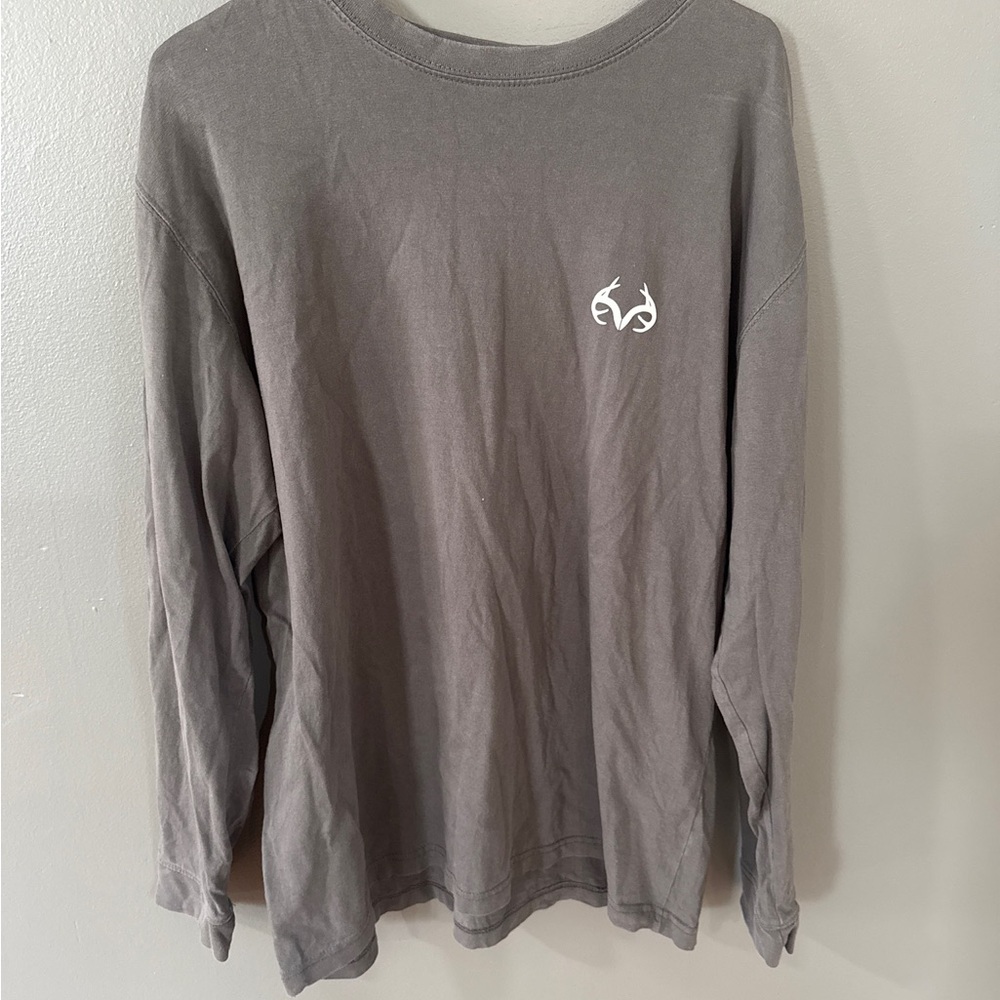 Vintage Buck Brand Realtree Shirt Men's XL Expedition Long Sleeve Gray Hunting